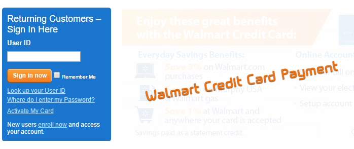 walmart credit card application