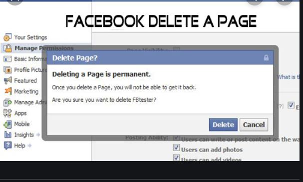 How To Delete a Facebook Page Permanently
